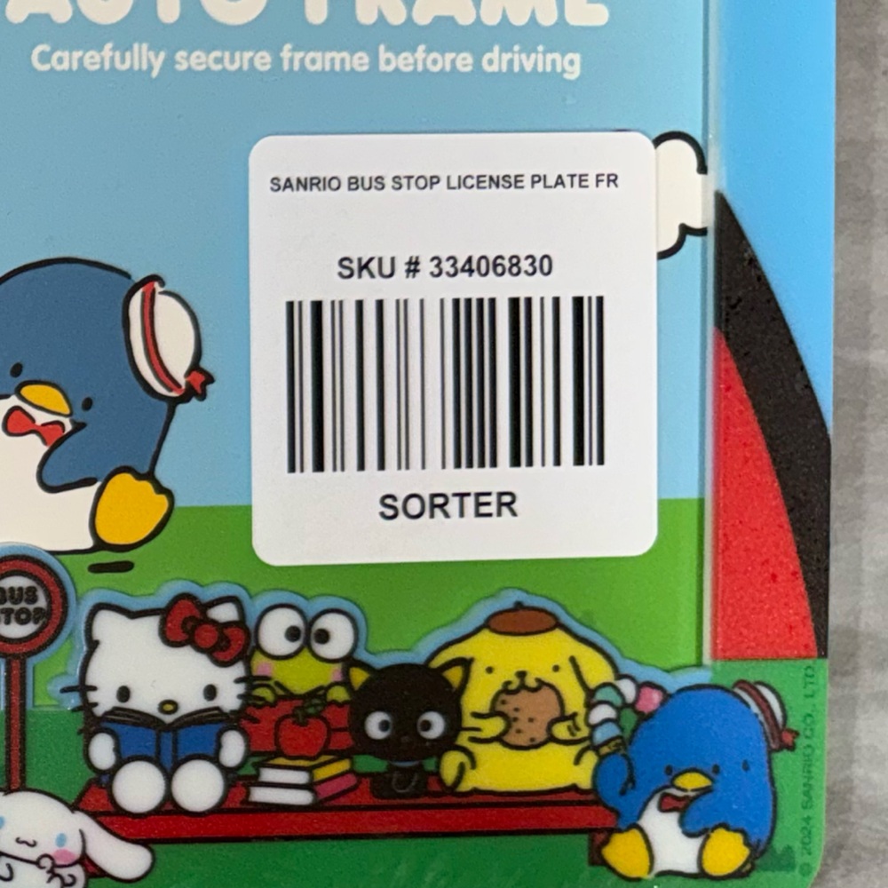 NWT: Sanrio Hello Kitty Bus Stop Plate Frames (2) 🚏💖 — BoxLunch Exclusive - Picture 4 of 4